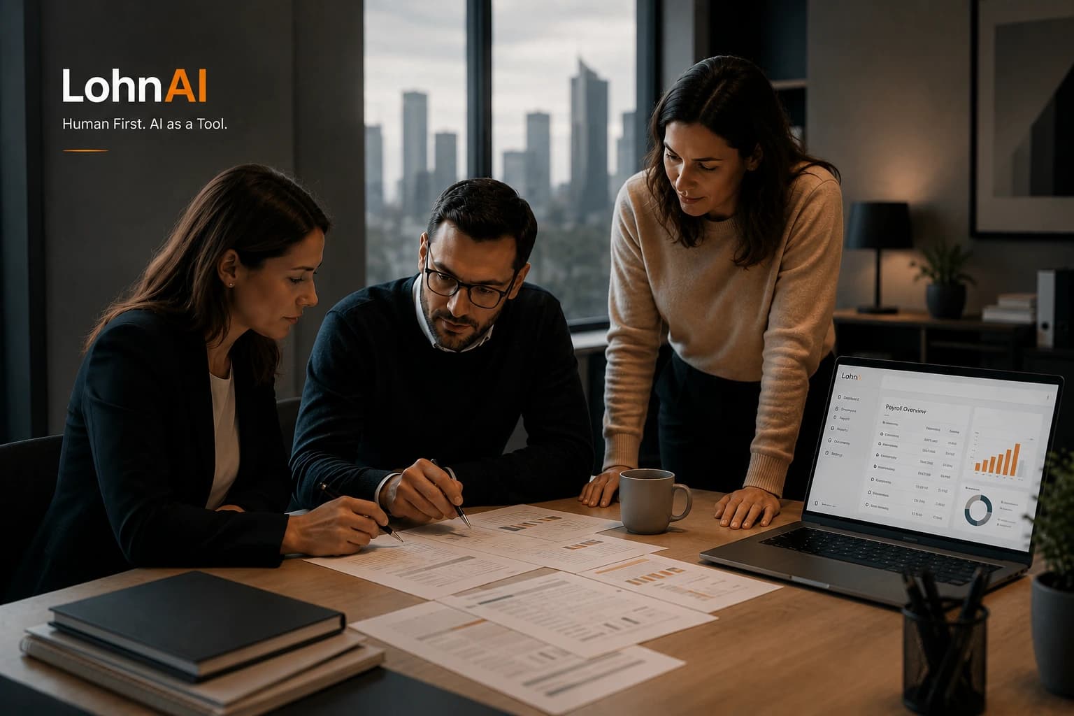 LohnAI Team und Payroll-Arbeitsumfeld